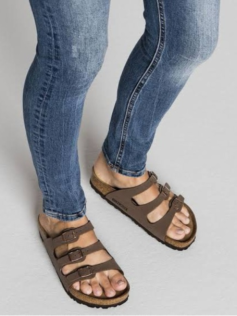 Birkenstock Florida 3 Strap Sandals in Mocha Brown 36.5 - Picture 2 of 13